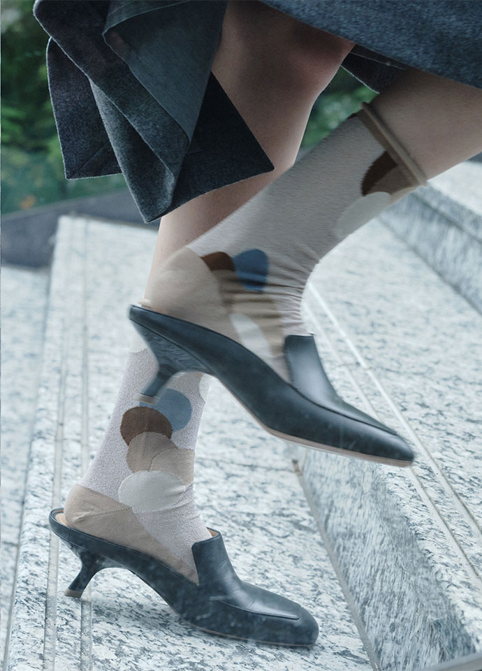 Shimmer  Bowke mid-calf socks